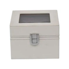 ホワイト2ウォッチボックス(ガラストップ付)